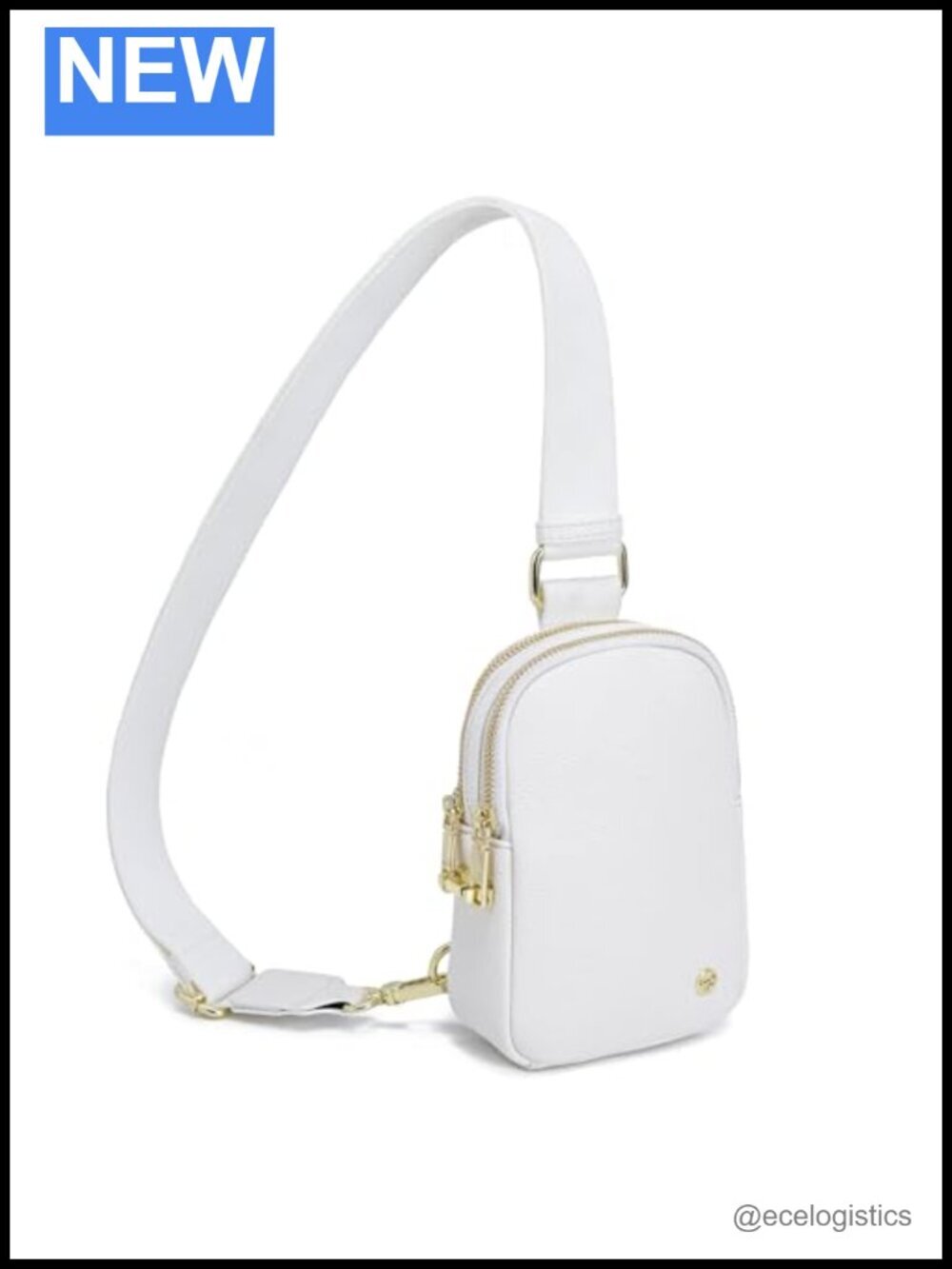 Anti Theft Crossbody Bag with RFID Blocking, Zipper Lock, Vegan Leather, Small